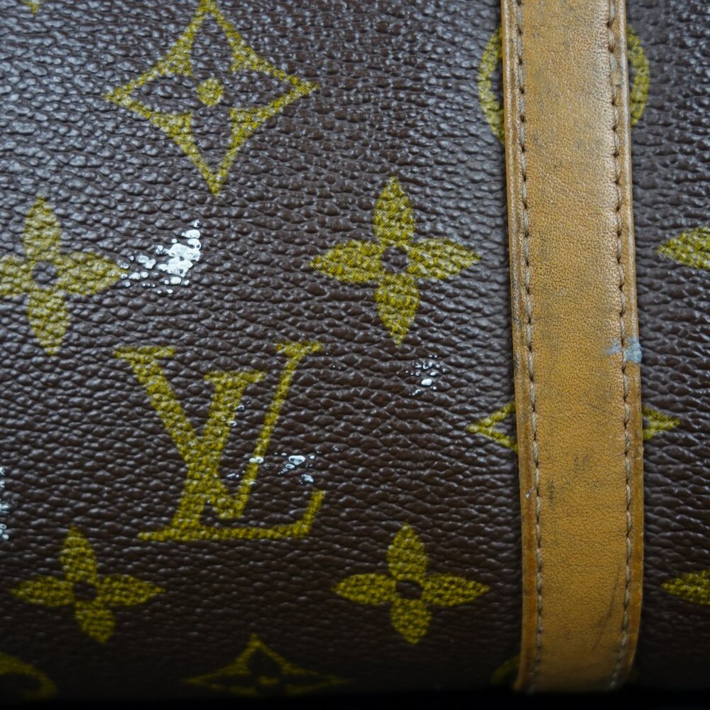 Vintage 1970's Louis Vuitton Monogram Papillon 30 Barrel Shape Handbag, Sz Small - Picture 13 of 16